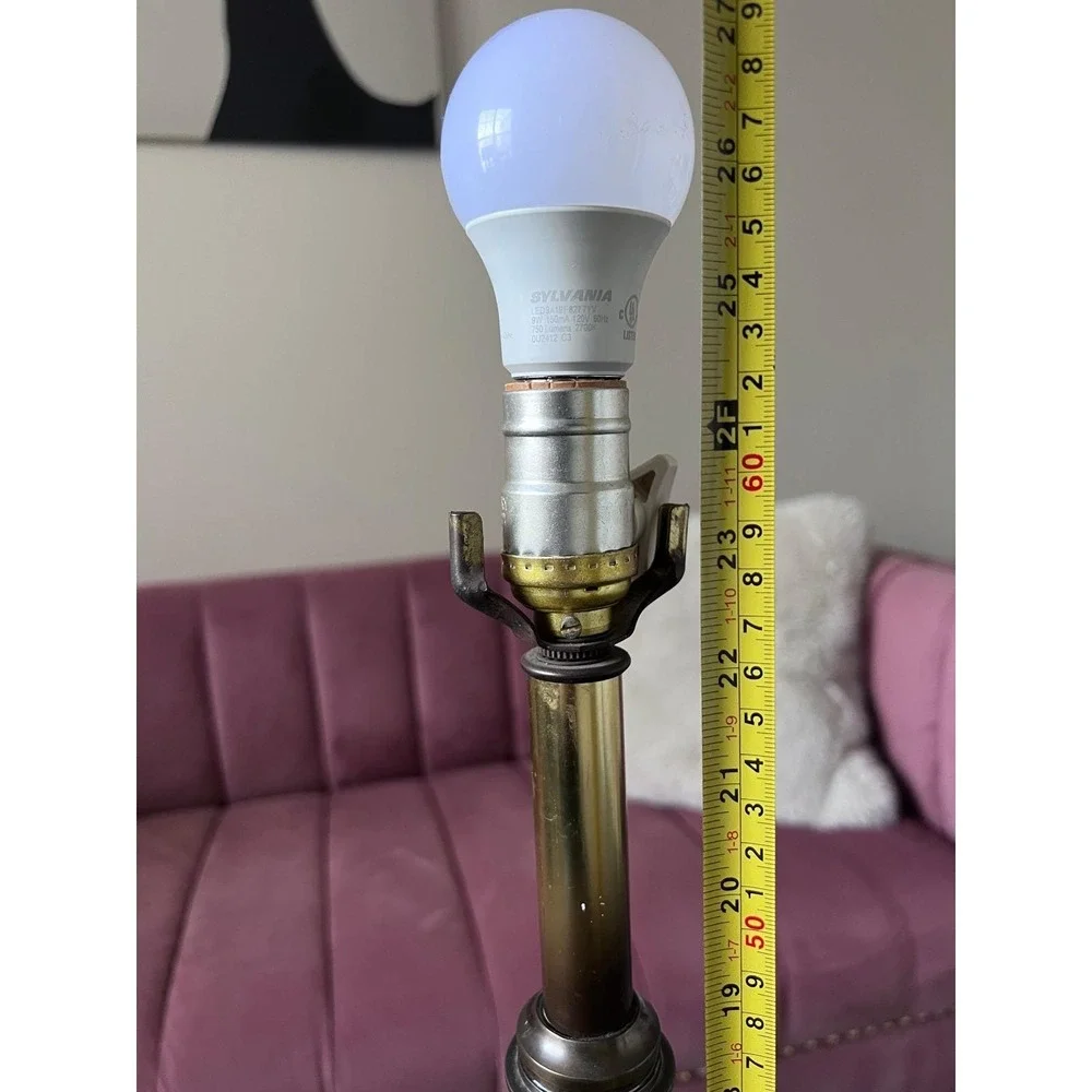 Vintage Stiffel Brass Stacked Ball Table Lamp Hollywood Regency MCM